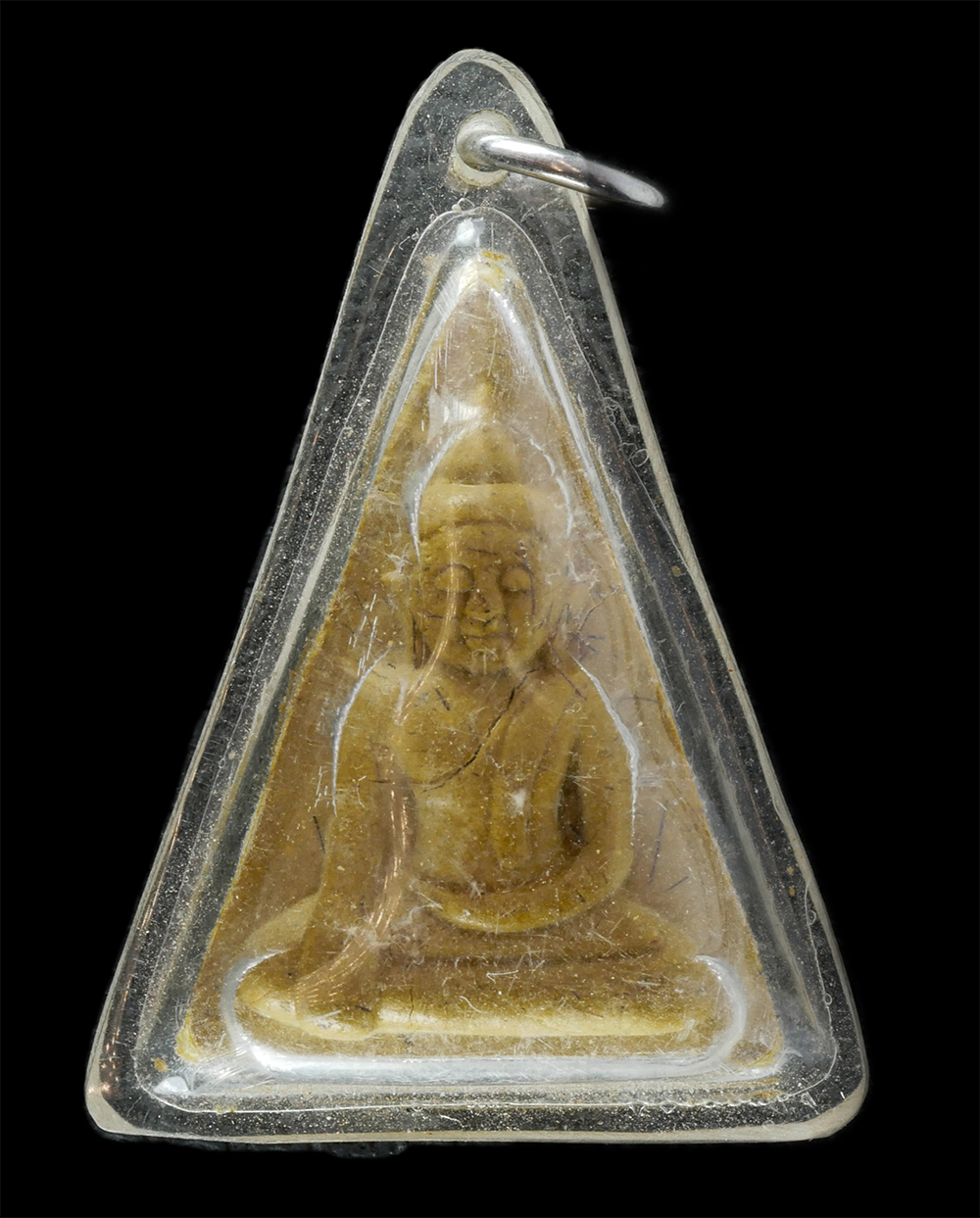 14Jul24 (225)p.jpg - พระนางพญารุ่นแรก เนื้อผงขมิ้นเสกผสมเกศา หลวงพ่อตัด ปวโร วัดชายนา ปี2543 เลี่ยมเดิม พระเก่าสวย มวลสารดี มีเกศา | https://kamulet.in.th